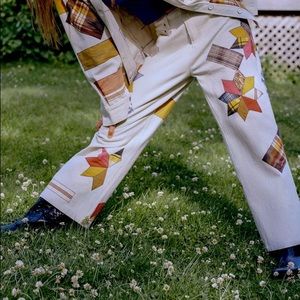 Patchwork Pants Urban Outfitters Kimichi Blue